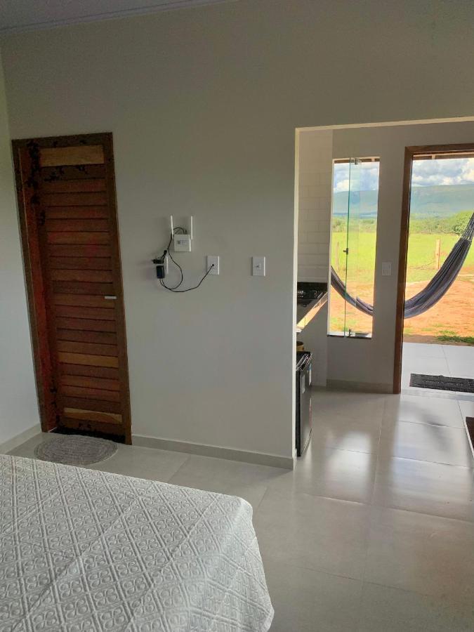 Chale Estancia Cavalcante Bagian luar foto